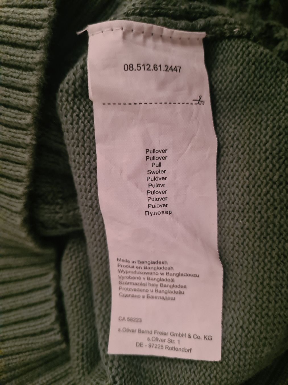 S.Oliver Maglioni & Felpe: S.Oliver Strickpullover, Gr.L, Olivgrün- Top Zustand! – Usato da Winterthur venduto da Jana1701 5