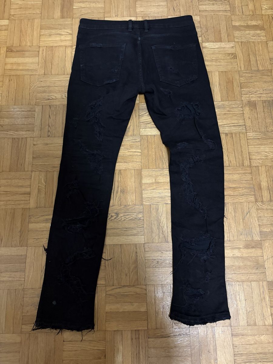 Jeans: Slim Costum disdressed black jeans – Usato da Minusio venduto da Lollezo 4