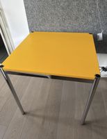 USM Tisch in gelb 75x75