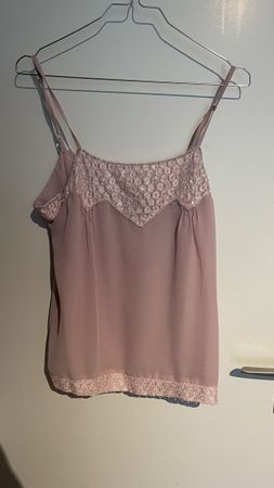 Y2K Top mit Spitze, Grösse M, Rosa, Neuwertig