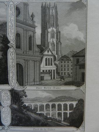 Stiche: Fribourg Souvenirblatt – Gebraucht aus Risch von Rischli15 9