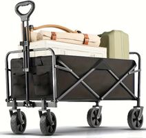 Faltbarer Bollerwagen Geländetauglich Camping Transport 100L