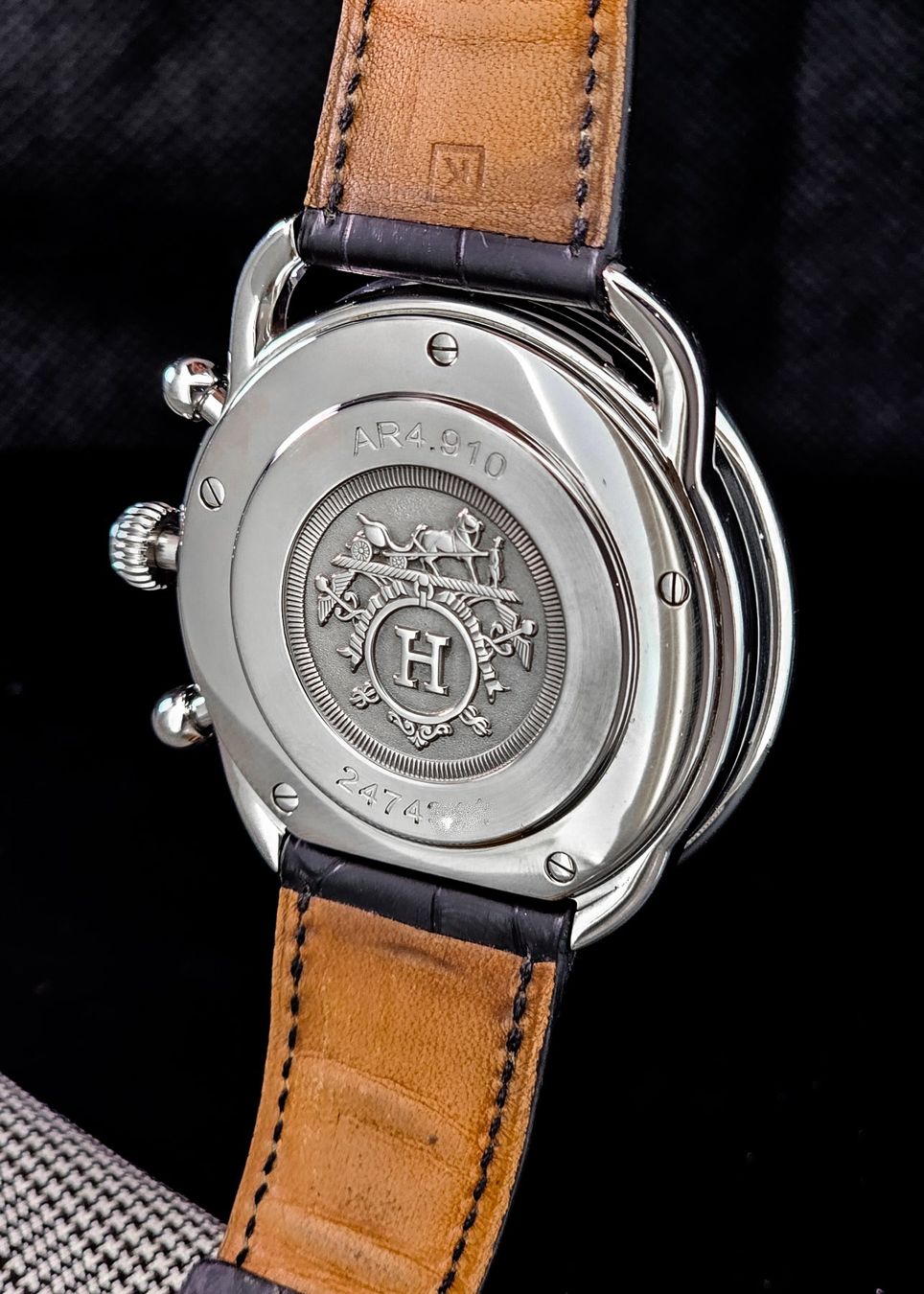 Hermès Montres: Hermès Arceau Chronograph  mit Box und Garantie – D'occasion à Lugano par R.Riccardo 9