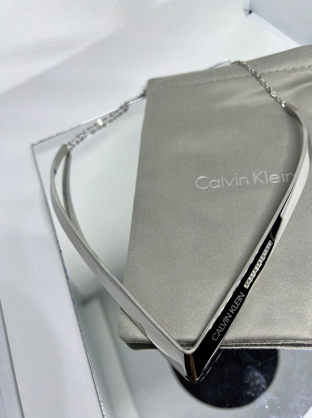 Calvin Klein Catenine: Calvin Klein Halskette Edelstahl – Nuovo e nell'imballaggio originale da Biberist venduto da ShopSoltan 1
