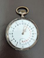 Taschenuhr 0.800 Silber 24 Stunden Zifferblatt läuft nicht