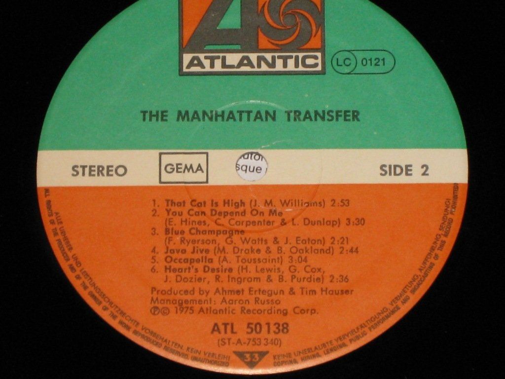 Vinyles: LP - THE MANHATTAN TRANSFER – D'occasion à Steckborn par Quo7 2