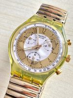 Swatch Chronograph Uhr Goldig-Gelb