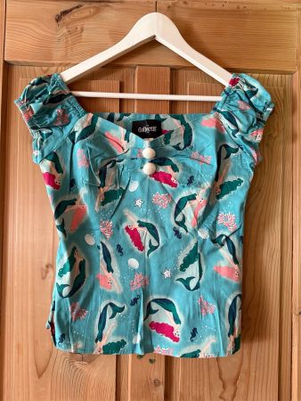 Collectif Oberteil Meerjungfrauen M /Vintage Style