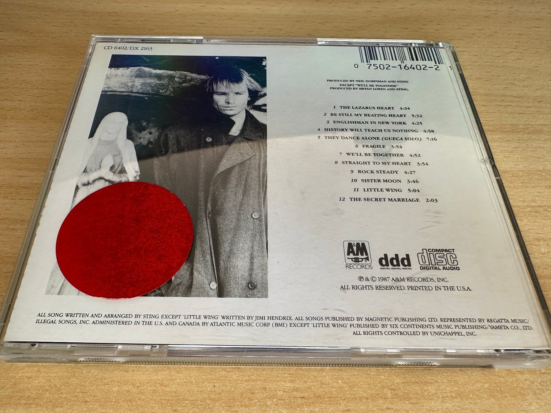 CD: Sting – ...Nothing Like The Sun – Usato da Rikon im Tösstal venduto da Alpenmutz 1