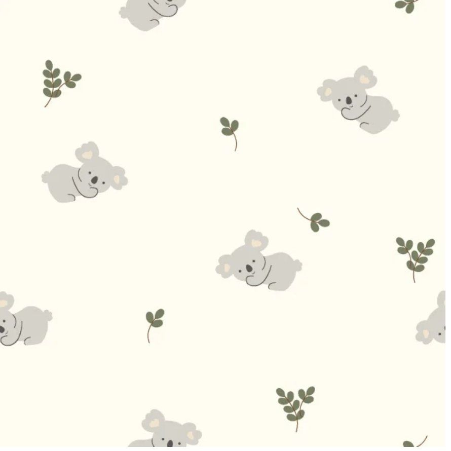 Tessuti: Baumwolljersey süsse Koalas creme – Nuovo e nell'imballaggio originale da Steg im Tösstal venduto da J.Kreisl