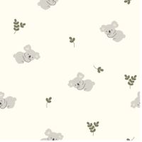 Baumwolljersey süsse Koalas creme