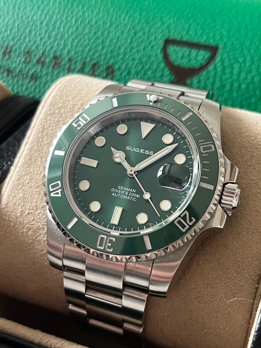 Uhren: Daytona Panda | Submariner Hulk | SUGESS Chronograph + Diver – Gebraucht aus Zürich von Atelier-Sablier 5