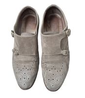 Santoni Damen Schuhe beige Wildleder Gr.40