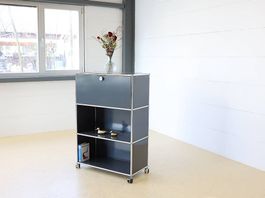 USM Haller Highboard in Anthrazitgrau 1x3