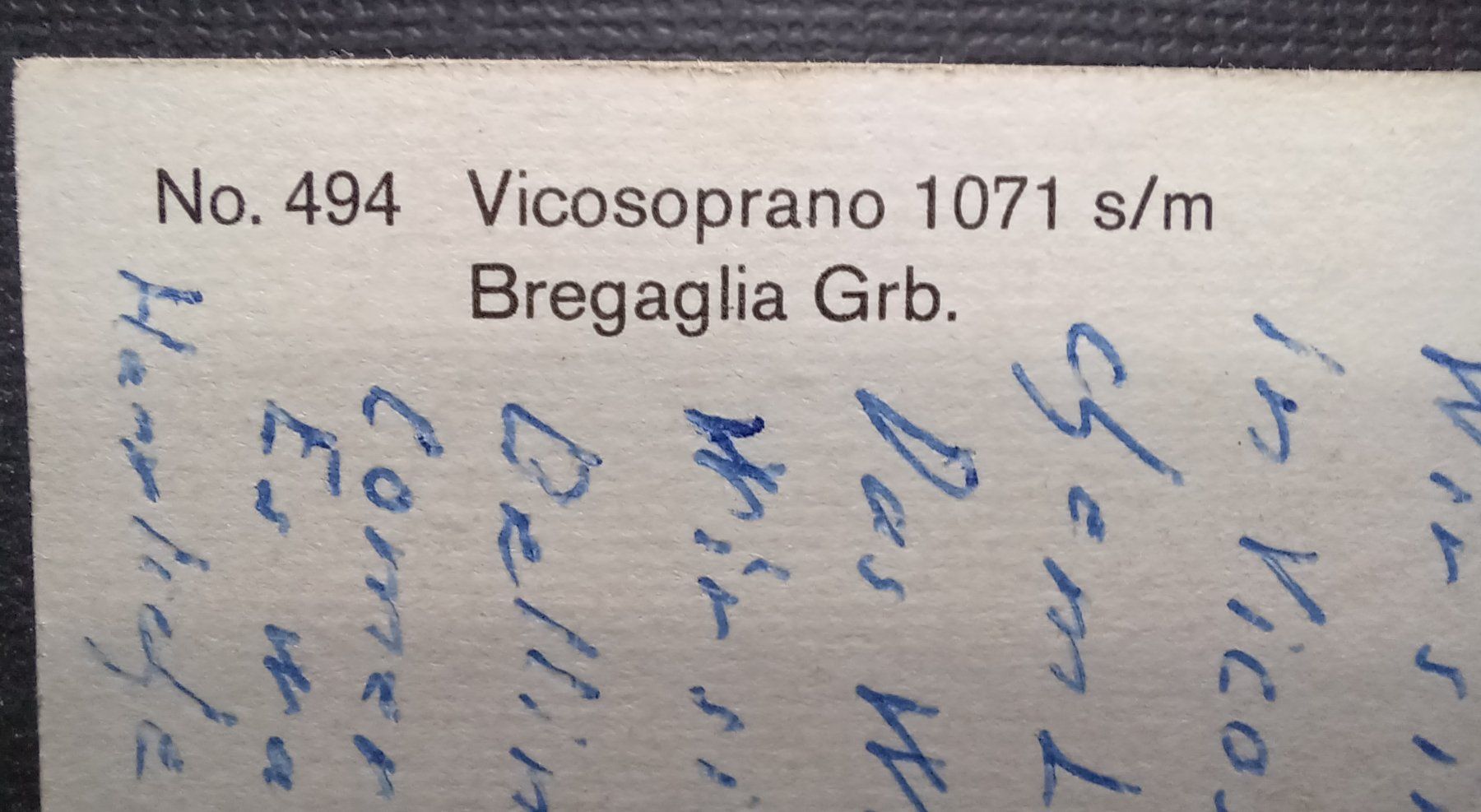 Cartoline postali: Vicosoprano GR, 1968 – Usato da Aarau Rohr venduto da mgvw 3