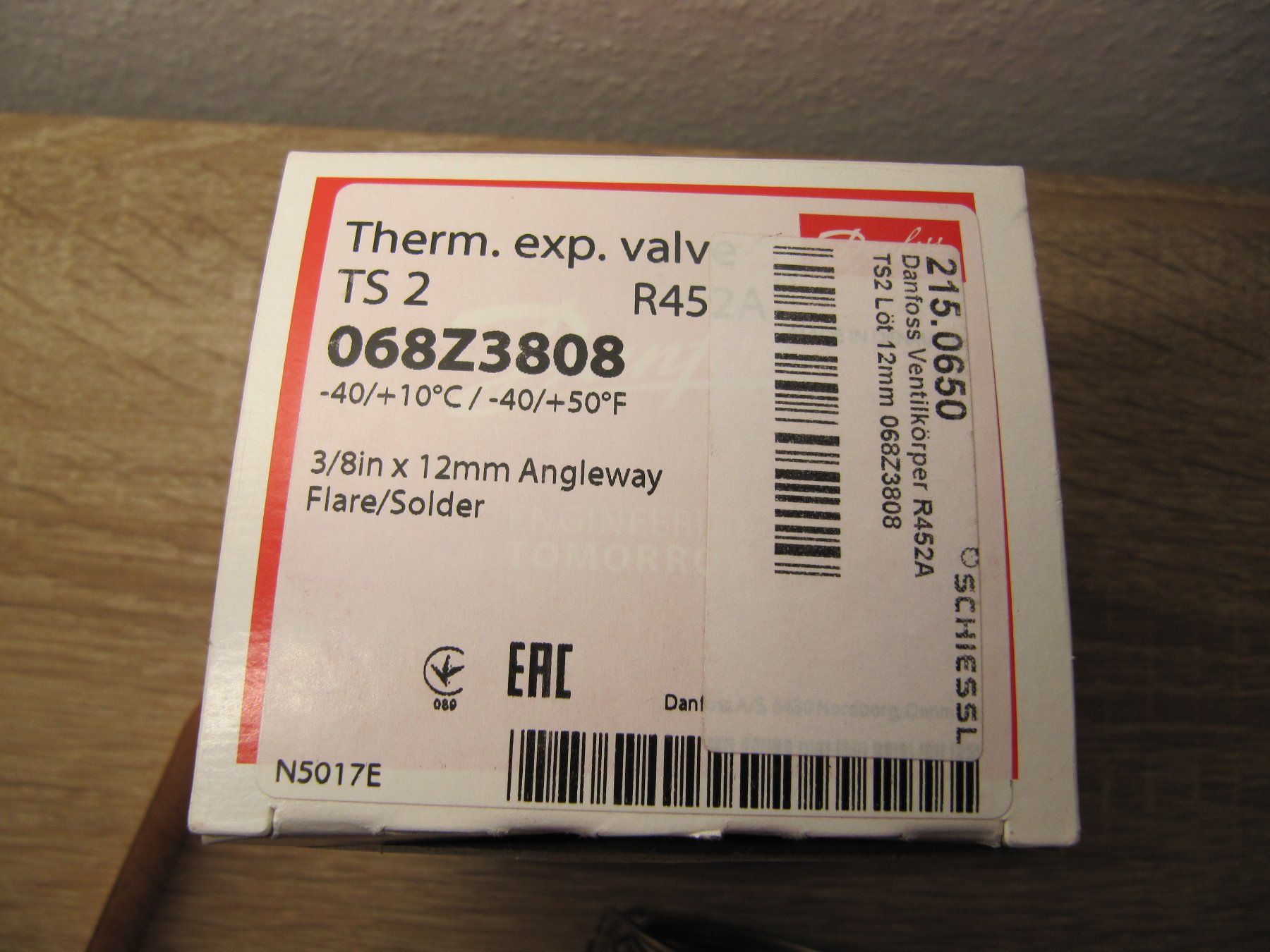 Radiatori: Expansionsventil  Danfoss  Ts 2 R452A  068Z3808 – Nuovo (secondo la descrizione) da Basel venduto da Kuba2 2