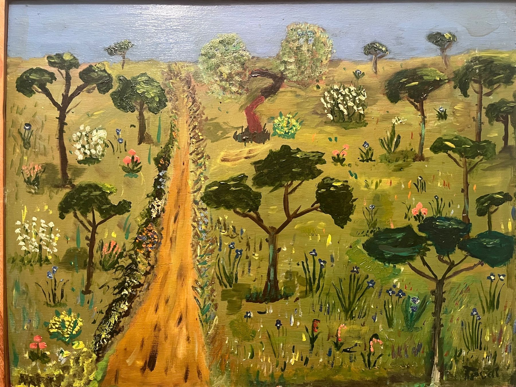 Gemälde: Originalgemälde: Sommerlandschaft, toller Zustand! – Gebraucht aus Basel von Kaffee_und_Kunst 2