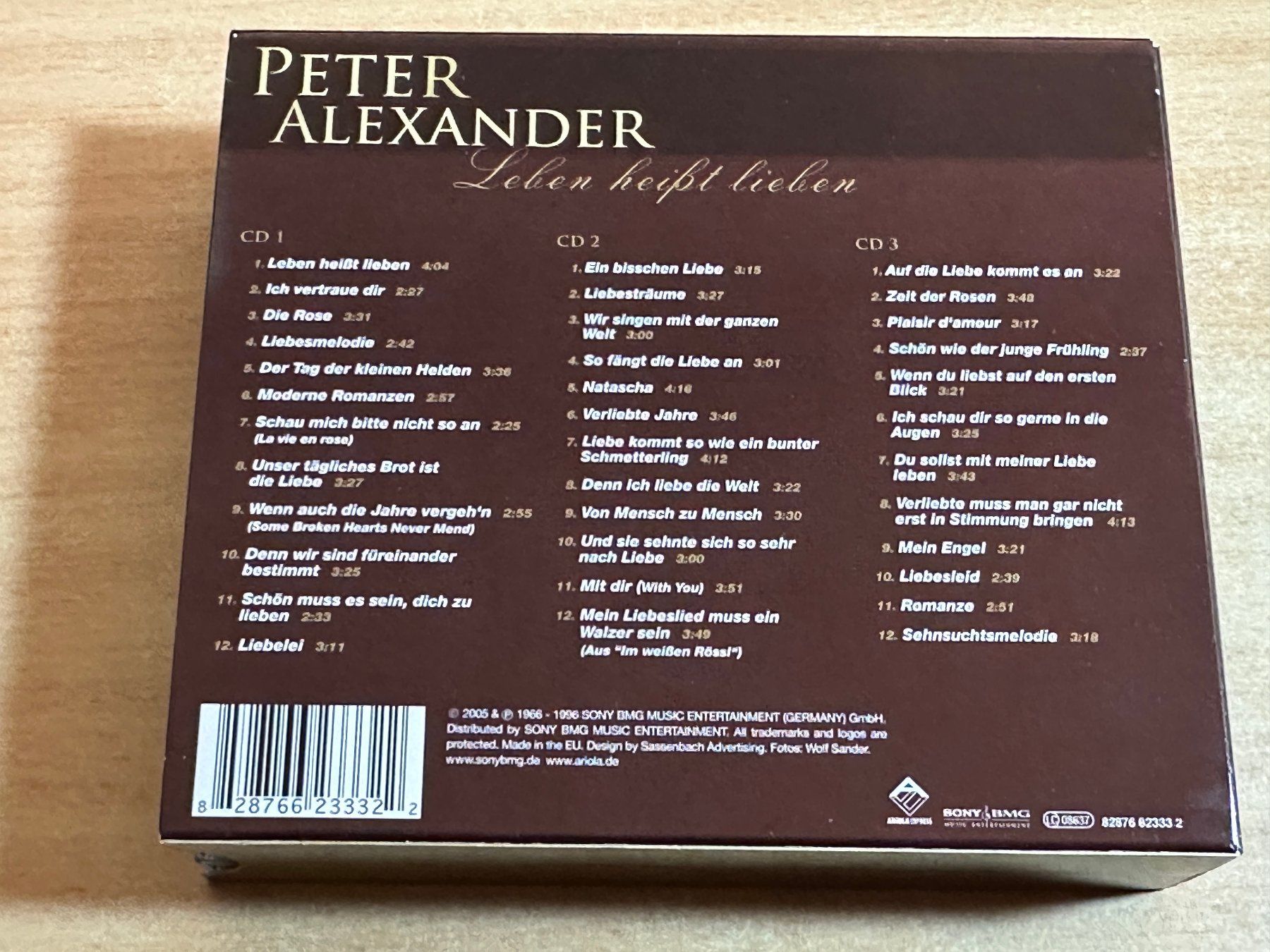 CDs: Peter Alexander – Leben Heißt Lieben - 3 CD – Gebraucht aus Rikon im Tösstal von Alpenmutz 1