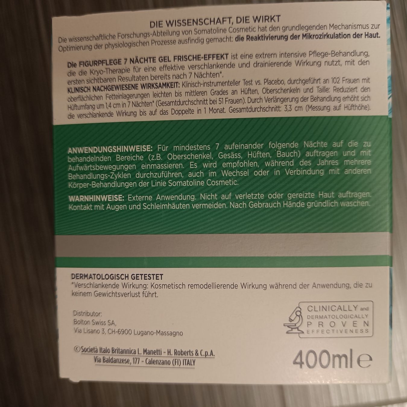 Altro per la cura del corpo: 7 Nächte Somatoline Figurpflege – Nuovo e nell'imballaggio originale da Jaberg venduto da urig17. 3