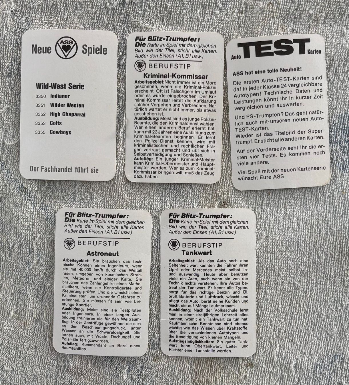 Spiele: QUARTETT LOT DECK-KARTEN – Gebraucht aus Ostermundigen von crazy-horse-1840 1