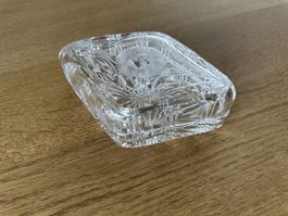 Kristall Dose mit Deckel, Vintage Schmuckdose, TOP!