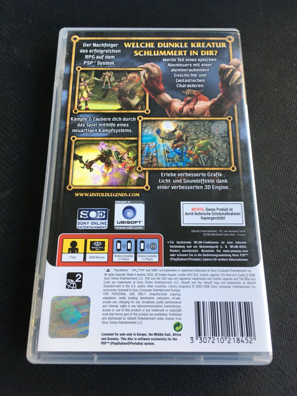 Sony Spiele: Untold Legends the Warriors Code für PSP – Gebraucht aus St.Gallen von sjosjo 1