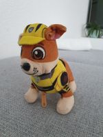 Paw Patrol Rubble Stofftier mit Reissverschluss und Anhänger