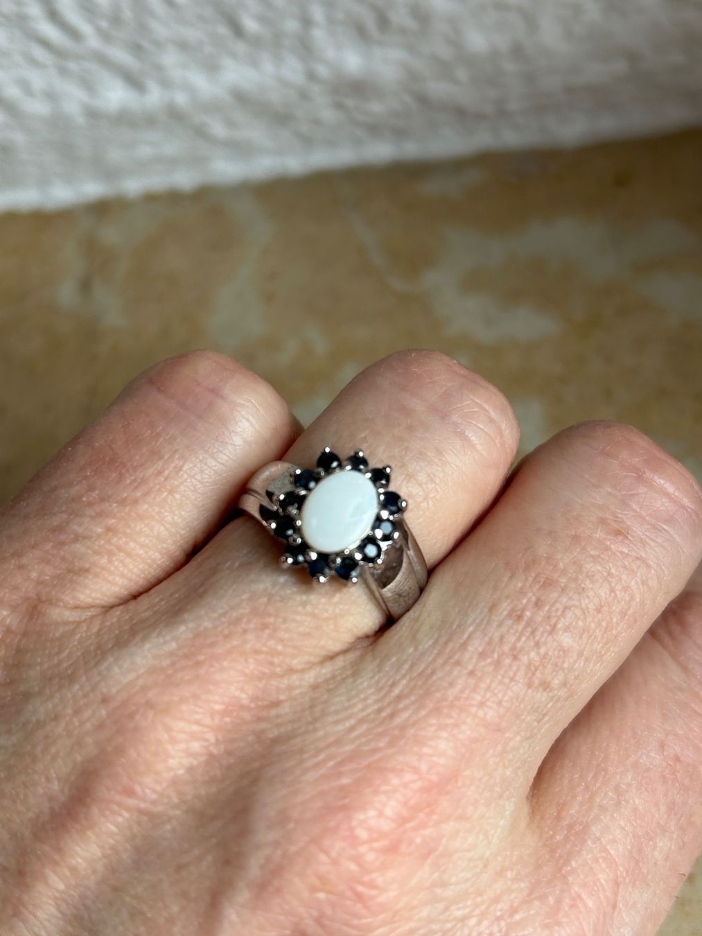 Anelli: Silberring Opal & Gr. 53 (Topaz) – Usato da Dittingen venduto da Bijoubelle 5