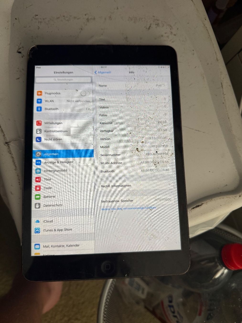 Apple Tablet PC: Ipad mini - A1432 - kein Icloude – Difettoso da Olten venduto da HoYa01