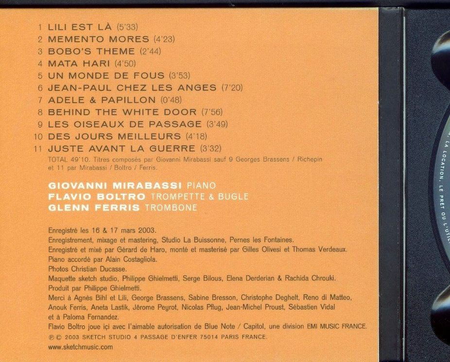 CDs: Air - Giovanni Mirabassi – D'occasion à Delémont par MaxPlan 1
