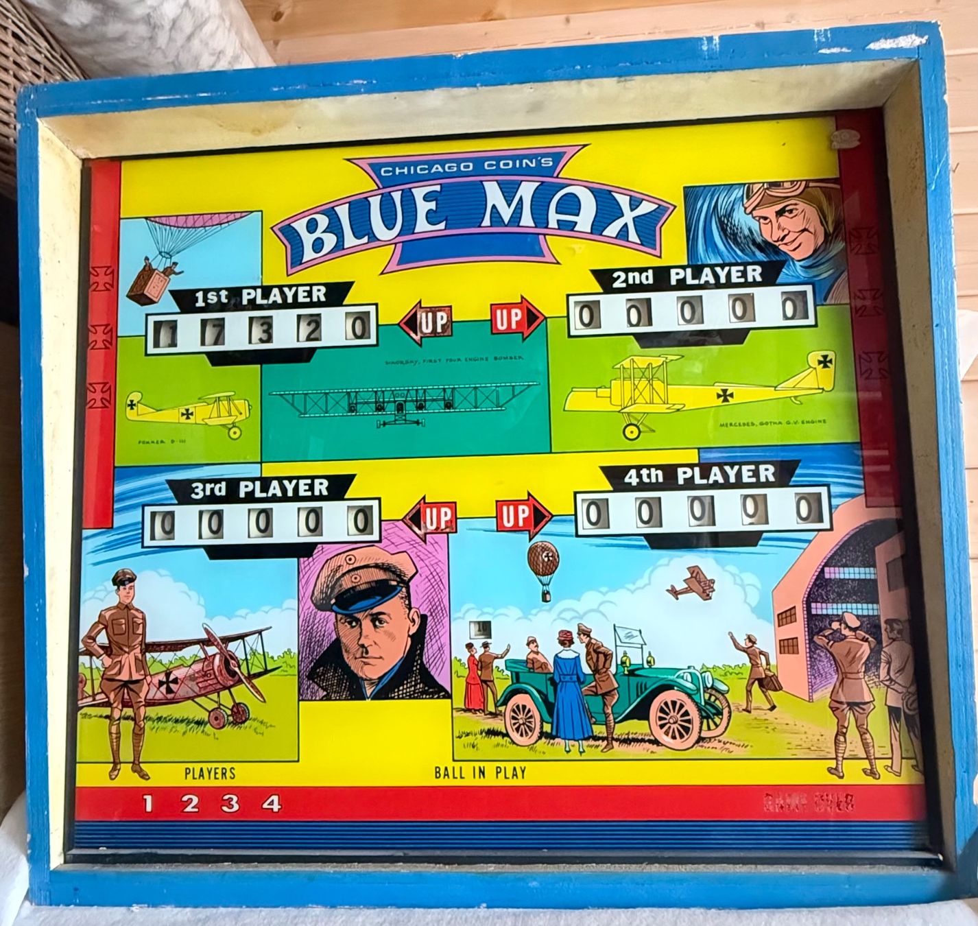Flipper: Flipper Blue Max von Chicago Coin Machine Co. 1975 – Usato da Allschwil venduto da mapetitemaison 1