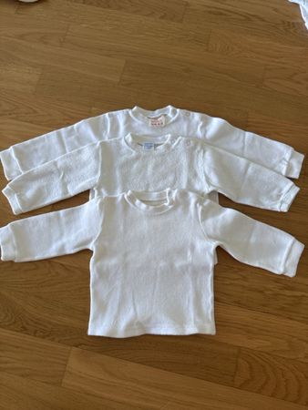Oberteil Baby Weiss Grösse 80 3 Stck