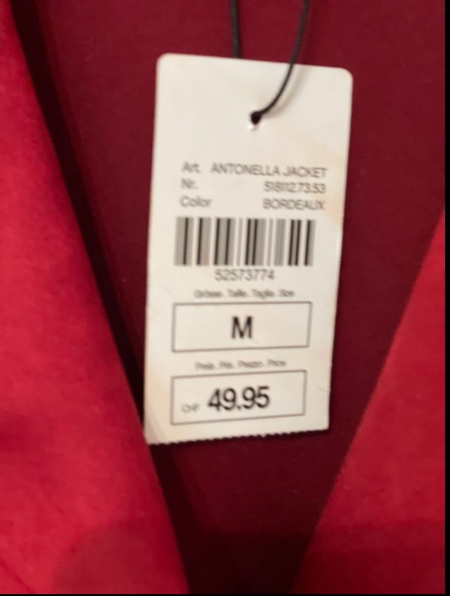 Jacken: Chicoree Wildlederimitat Jacke - Grösse M - Herbst Rot – Neu und originalverpackt aus Birr von Elines 6