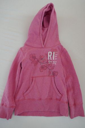 Schmucker rosa Pullover mit Kapuze, Gr. 110/116