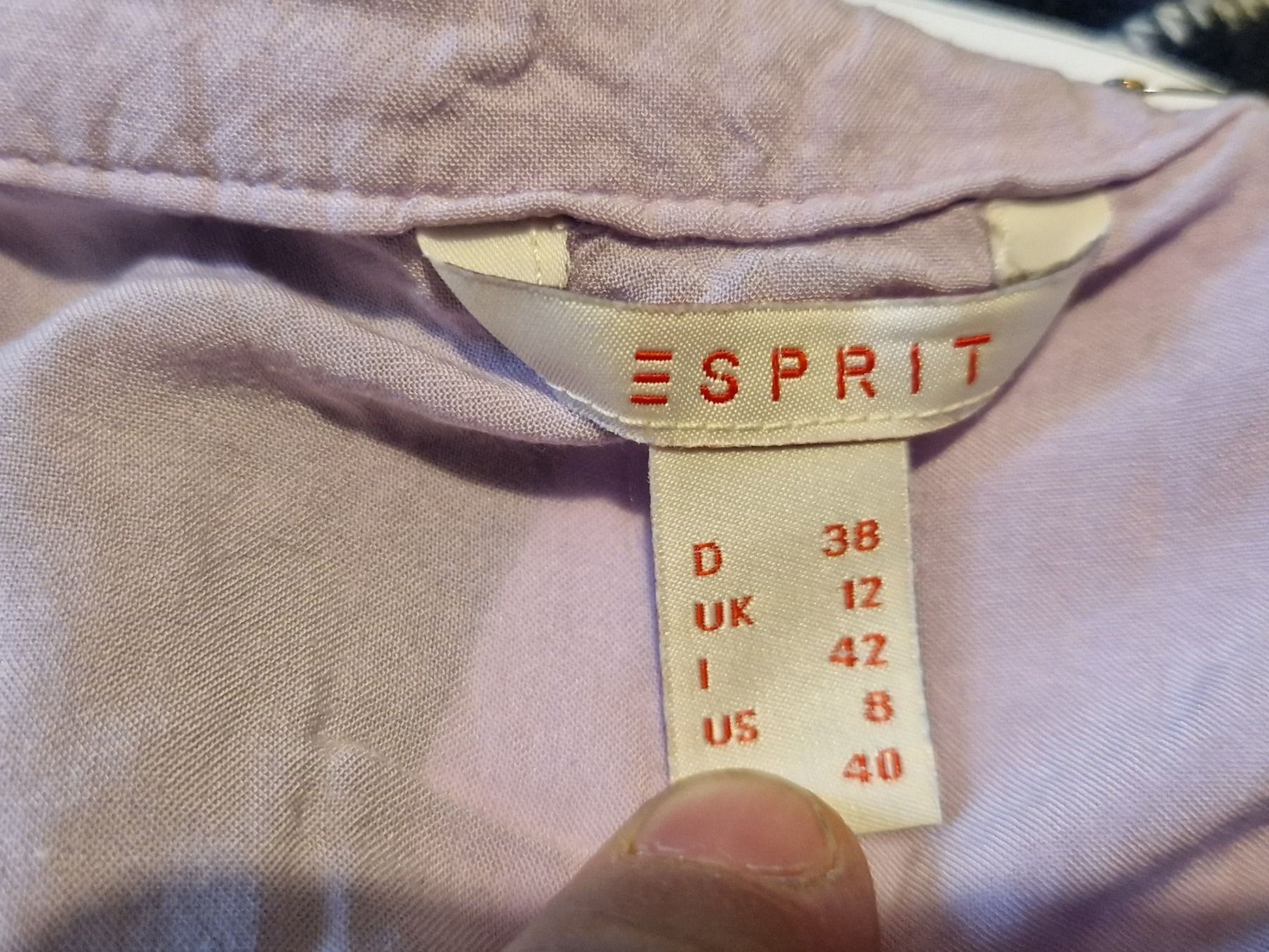 Esprit T-shirt: Esprit Shirt kurzarm hellviolett/flieder 38 – Usato da MUEHLAU venduto da ibo_5c7d 1