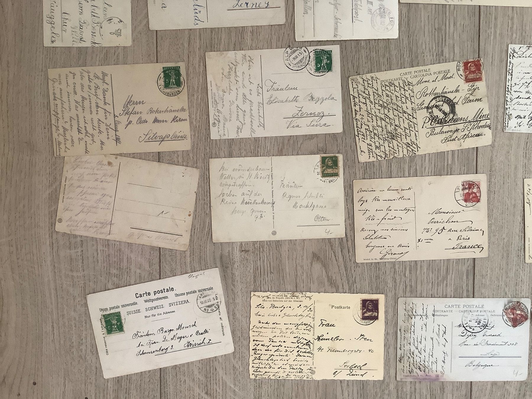 Cartoline postali: 24 alte, gelaufene Ansichtskarten Bündnerland ab 1906 – Usato da St. Gallen venduto da herbrig2 7