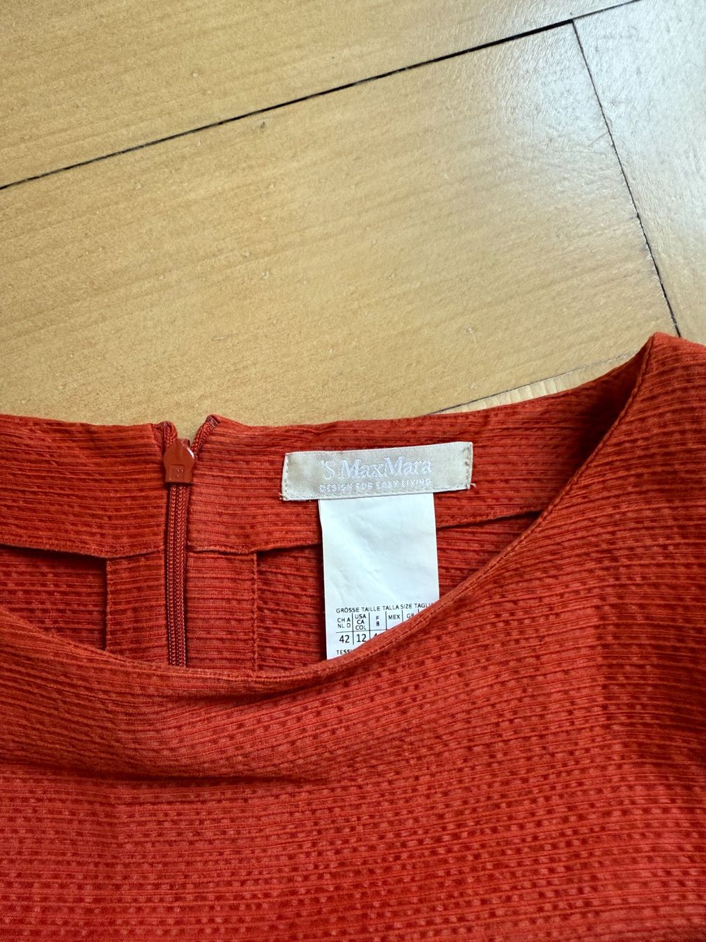 Max Mara Vestiti: MAX MARA - Kleid orange-rot 42 – Usato da Zürich venduto da Diazaio 3