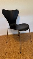 Original Fritz Hansen Serie 7 Stuhl schwarz/chrom