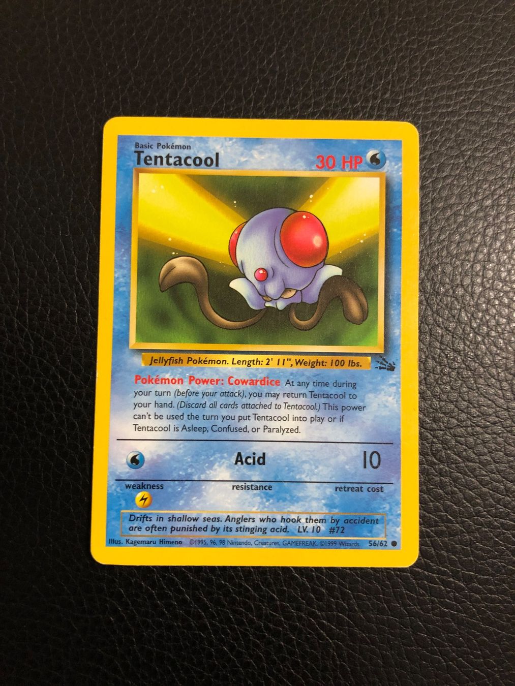 Pokémon Carte collezionabili: Fossil Tentacool 56/62 Ab 1 – Usato da Paradiso venduto da Pkmn10