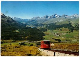 St. Moritz - Standseilbahn Muottas Muragl mit Skilift