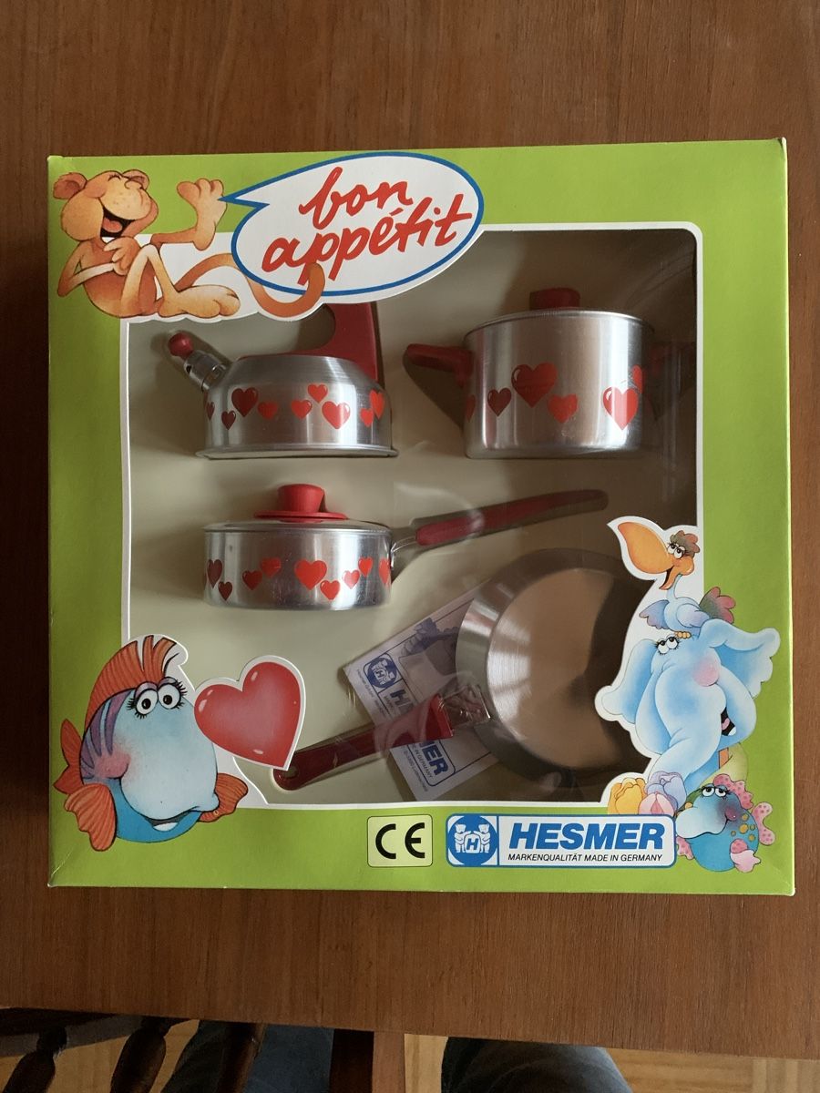 Giocattoli: Kinder Kochgeschirr, NEU – Nuovo (secondo la descrizione) da Egg b. Zürich venduto da ohtannenbaum