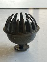 Alte Glocke Messing verziert Standglocke mit Stiel (L3)