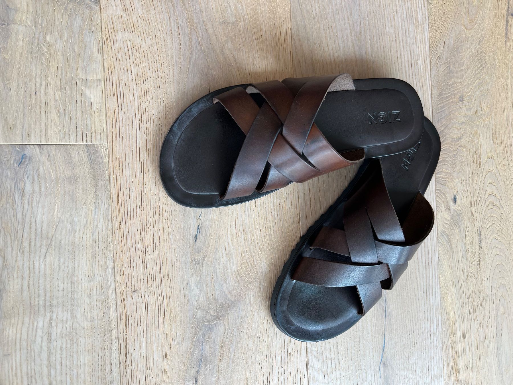 Scarpe da uomo: Lederslipper braun von ZIGN Gr. 43 – Nuovo (secondo la descrizione) da Meilen venduto da Masupilamy