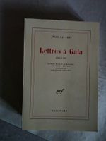 Lettres à Gala - Paul Elurand - 1984 rar Gallimard