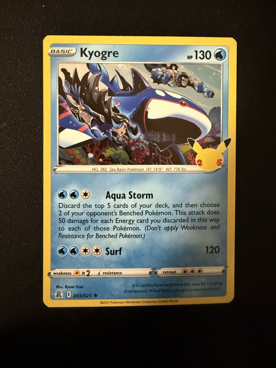 Pokémon Sammelbilder & Trading cards: Kyogre Celebrations – Neu (gemäss Beschreibung) aus Grenchen von doemu_