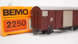 4∑ Bemo 2250 RhB Güterwagen braun Gb 5015