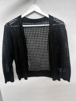 SCHWARZER STRICK-CARDIGAN