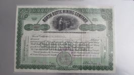 Historische Aktie North Butte Mining Company 1913