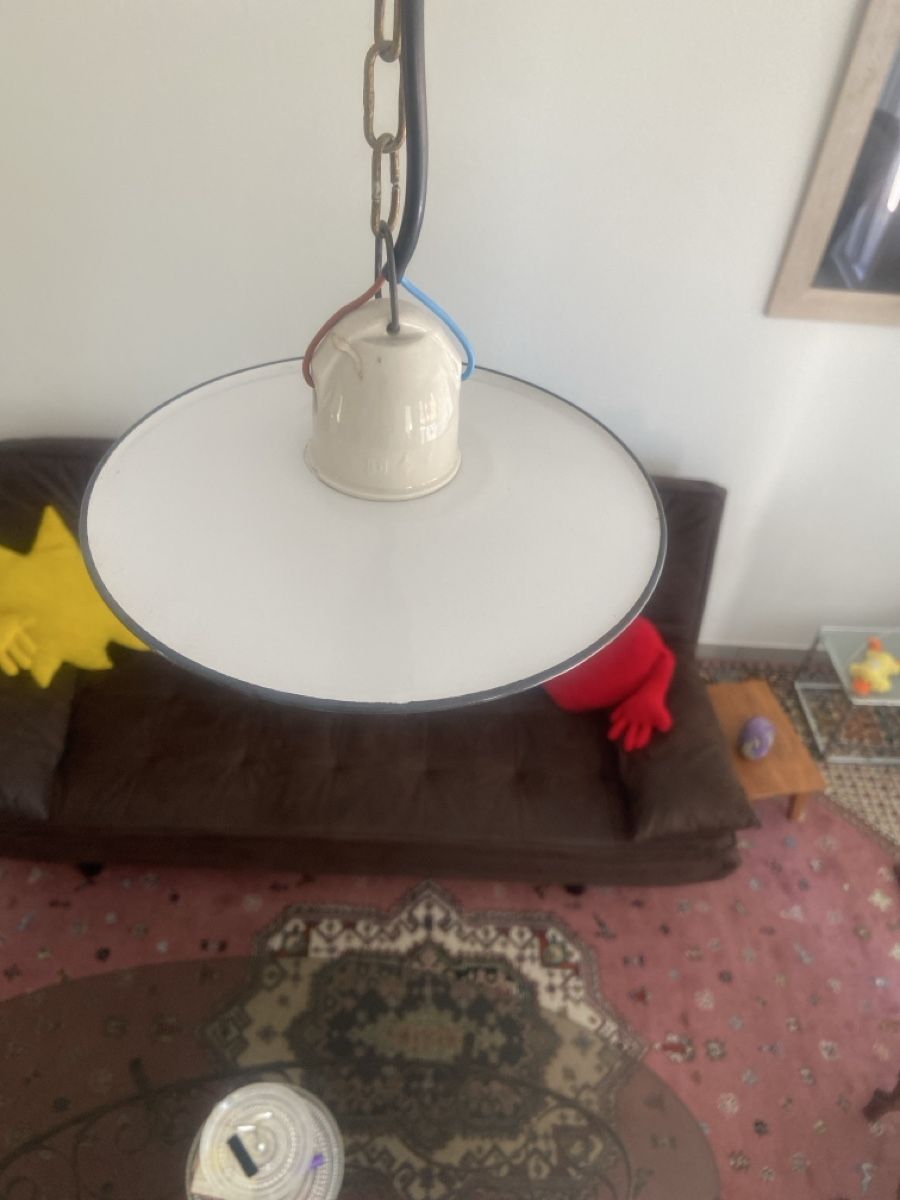 Lustres & lampes de plafonds: Antike Hängelampe Email – D'occasion à Wangen an der Aare par Thedog 3