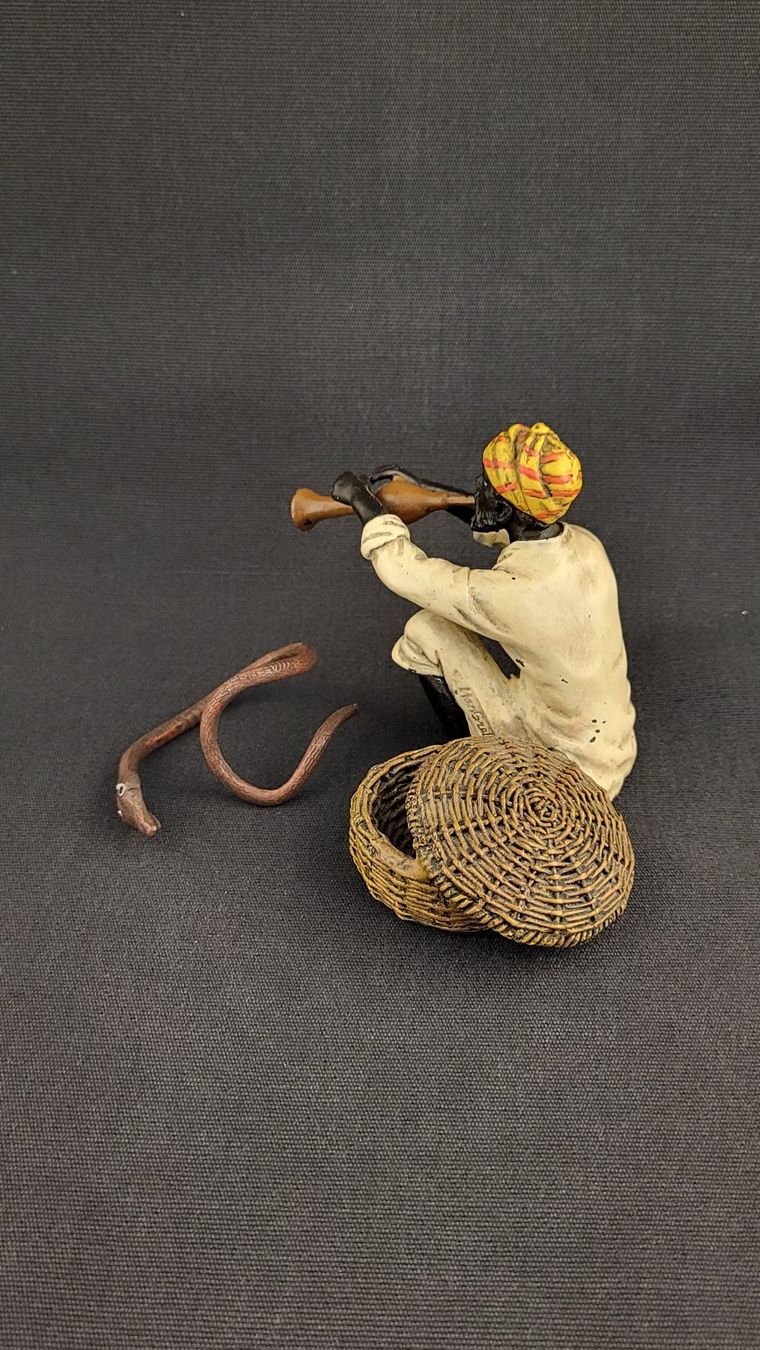 Figurines: Handbemalte Bronze-Figur SCHLANGEN-BESCHWÖRER – D'occasion à Basel par spinne02 3